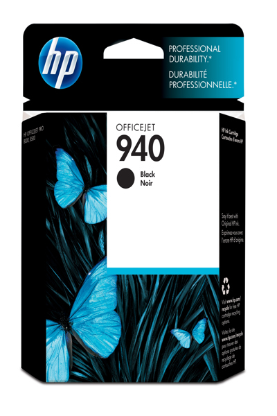 HP 940 Black Original Ink Cartridge: 22ml, 1000 pages - C4902AE