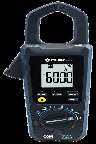 Pince ampèremétrique numérique Flir CM72, CAT IV 600 V, III 1000 V, Affichage (points)