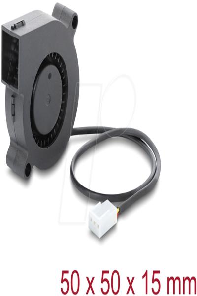 Delock Radial Fan Blower DC 50 x 50 15 mm with Fan Connection - 67490