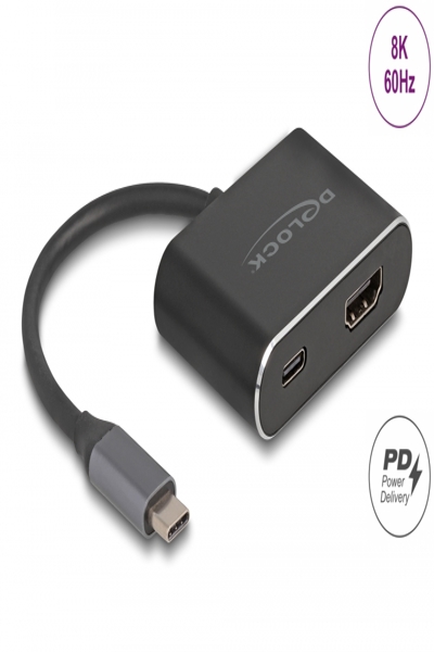 Delock Adapter - 24-stifts USB-C-hane till HDMI, 24-stifts USB-C-hona - 64199