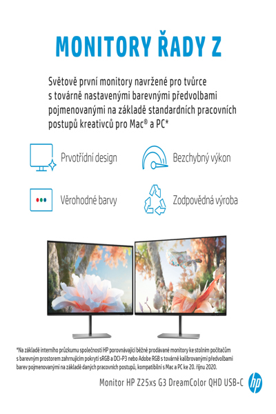 HP Z25xs G3 QHD USB-C DreamColor Display: 25-inch, 2560x1440 - 1A9C9AA#UUZ