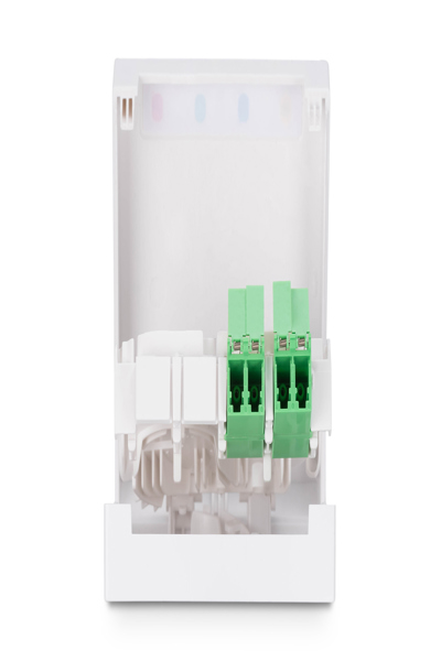 DIGITUS FTTH Enclosure with 2 x LC/APC DX shutter couplers - DN-931097