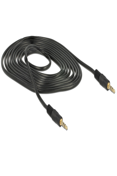 Delock Ljudkabel - mini-jack stereo 3,5 mm hane till mini-jack stereo 3,5 mm hane - 83746