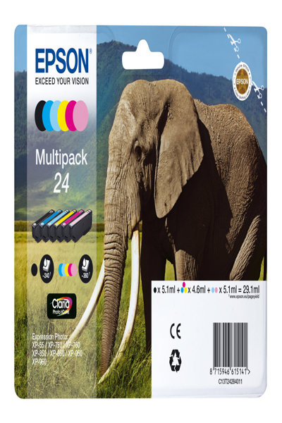 Pack multiple Epson 24, pack de 6