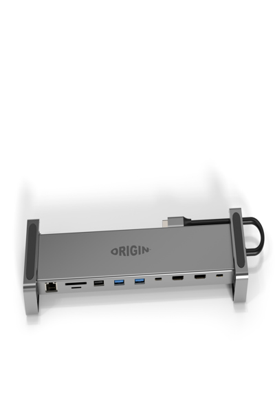 ORIGIN STORAGE TRAVEL DOCK USB-C 4K 10IN1 WITH DUAL HDMI AND 100W EU AC ADAPTER - OSDOCK-TD10-1PD-EU