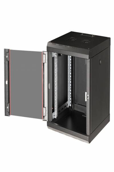 Equip Pro 7U 600x600mm black wall mounted rack