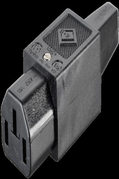 Connecteur IEC droit noir Frei KKB 1