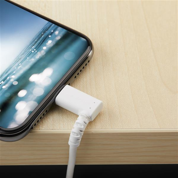 StarTech RUSBLTMM1MWR 1m angled Lightning to USB cable - Robust Apple MFi certified cable - White - Lightning cable - Lightning (M) angled to USB (M) - 1m - double insulation - white - for Apple iPad/iPhone/iPod (Lightning) - RUSBLTMM1MWR