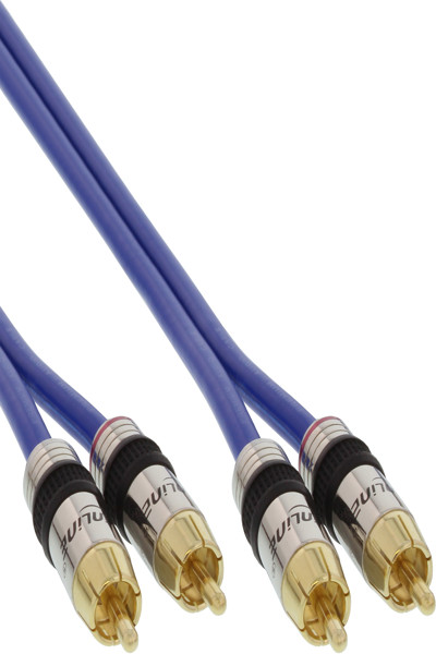 InLine Premium RCA Audio Cable 2x RCA male / male gold plated 25m - 89725P
