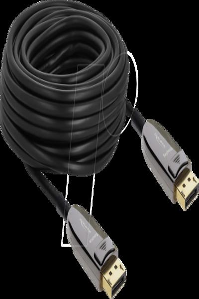 Delock Active Optical Cable DisplayPort 2.1 8K 60 Hz 40 Gbps - Cable - Digital/Display/Video - 87117