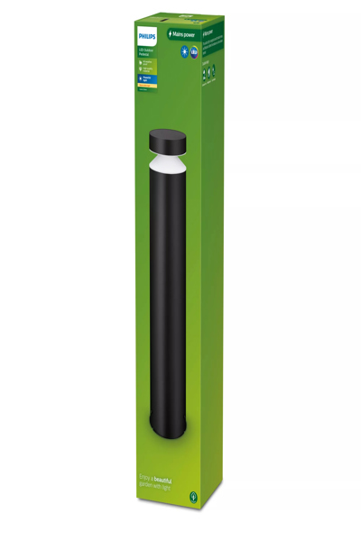 Philips Laven Sockelleuchte 6W 2700 Kelvin schwarz