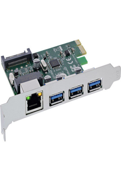 InLine Gigabit USB 3.2 Combo Card PCIe x1 - 51125R