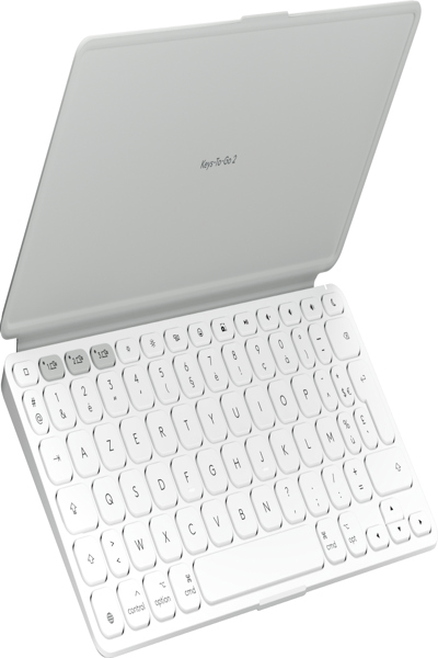 Logitech Keys-To-Go 2 - Pale Grey - WESTMID-511 FR - Keyboard - AZERTY