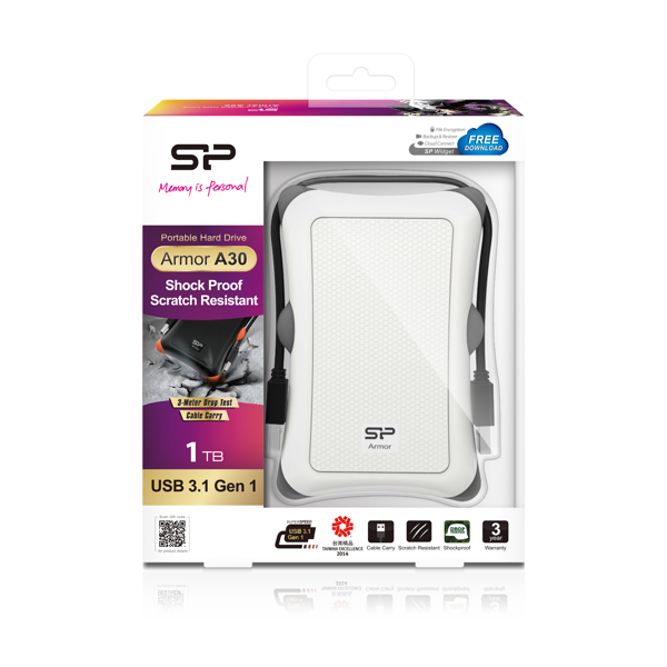 Silicon Power Armor A30 - Hard disk 1 TB - SP010TBPHDA30S3W