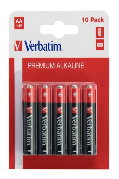Verbatim-batteri 10 x AA / LR6 - 49875