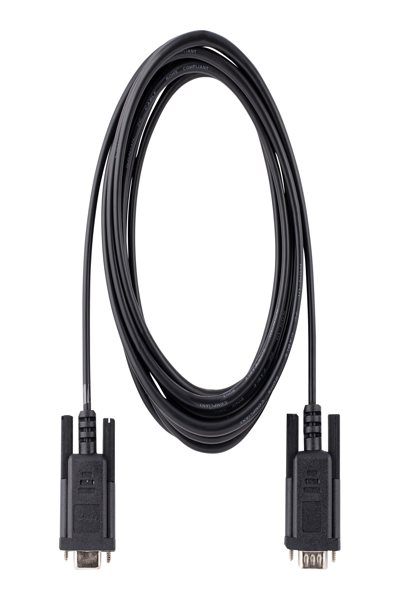 StarTech.com 3m RS232 Serial Null Modem Cable - Crossover Serial Cable w/Al-Mylar Shielding - DB9 Serial COM Port Cable Female to Male - Compatible w/DTE Devices - Black - F/M - Black - 3 m - DB-9 - DB-9 - Male - Female - 9FMNM-3M-RS232-CABLE