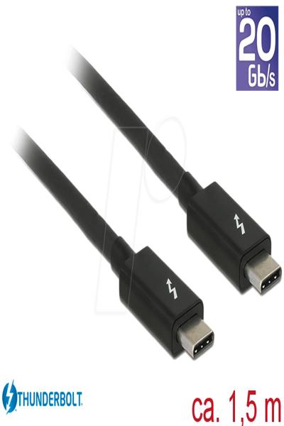 Delock Thunderbolt-kabel - USB-C (hane) till USB-C (hane) - 84846