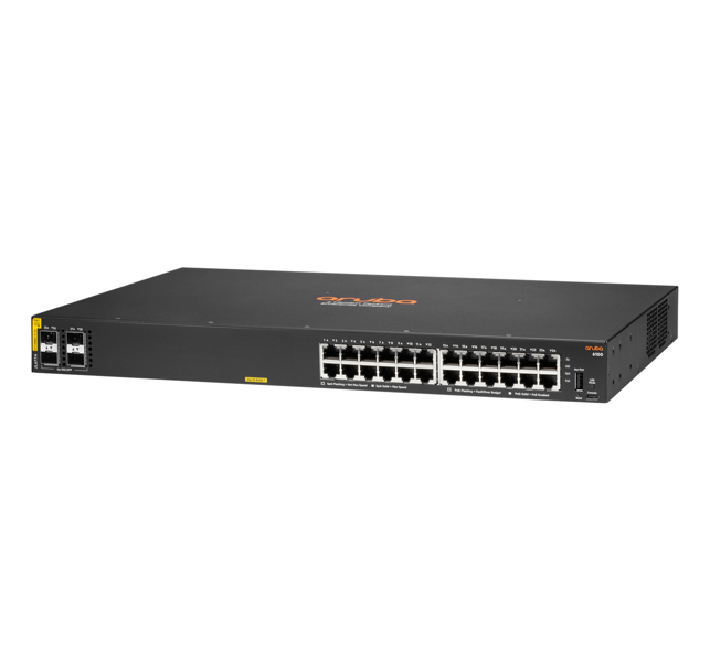 HPE Aruba 6100 24G Class4 PoE 4SFP+ - L3 Switch - JL677A#ABB