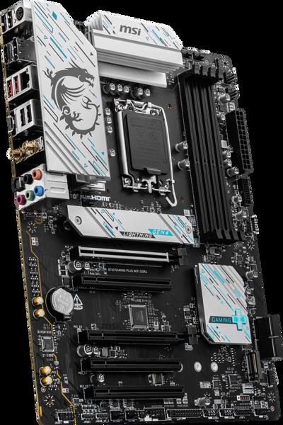 MSI B760 GAMING PLUS WIFI DDR4, Intel, LGA 1700, Intel® Celeron®, Intel® Pentium® Gold, LGA 1700, 128 GB, DDR4-SDRAM - Motherboard - Intel Socket 1700 (Core i) - 7D89-043R