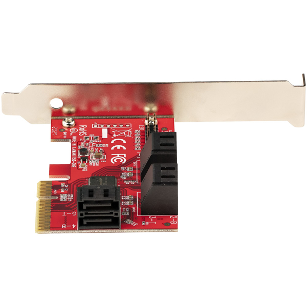 PCIe SATA Controller Card 6 Port SATA Expansion - 6P6G-PCIE-SATA-CARD