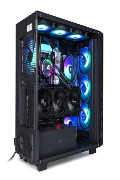 Sharkoon REBEL C80M RGB, Midi-Tower, PC, Svart, ATX, micro ATX, Mini-ITX, Metall, Gaming - 4044951041145