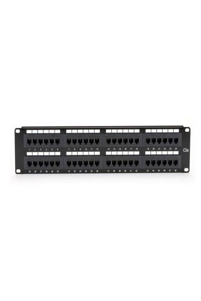Black Box JPM5E48A Cat5e 2U rackmonterad svart - JPM5E48A