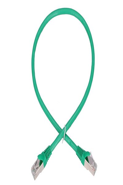 Cordon de brassage FTP LAN Cat6 Extralink 0,5 m vert