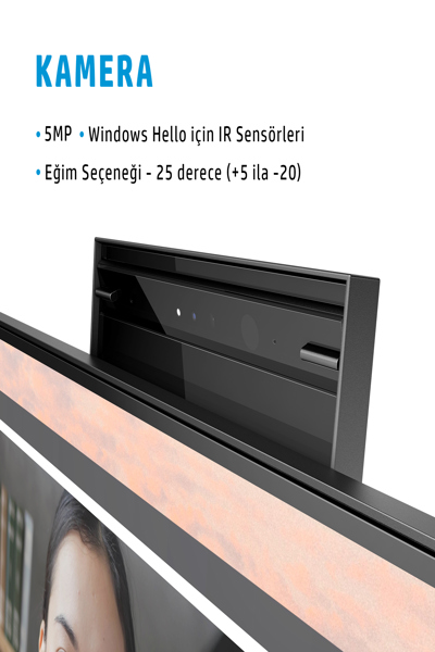 HP E24MV G4 Conferencing Monitor: 24-inch (60.5 cm) conferencing monitor. - 169L0E9#ABU