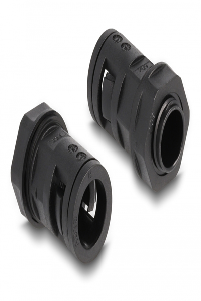 Delock Corrugated tubing - 13 mm, with PG9 conduit fitting set - 60462