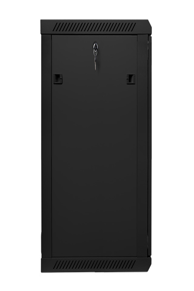 Lanberg WF01-6615-10B - Wall mounted rack - 15U - 60 kg - Key lock - Black