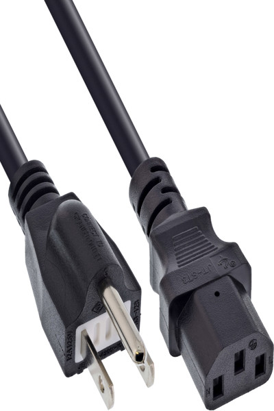 InLine power cable - Japan plug to IEC - black - 1.8m - 16658J