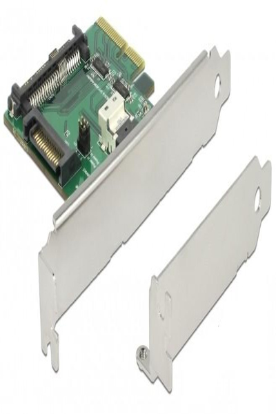 Delock PCI Express x4 Card U.2 NVMe to 1 x internal SFF-8654 4i + 1 x internal SFF-8639 - 89921