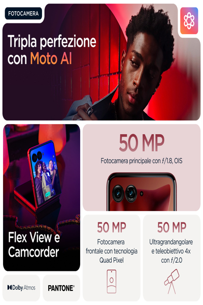 Motorola Solutions razr 60 ultra 6.96" Dual SIM Android 15 USB Type-C 4700 - 512 GB - 4,700 mAh - PB8R0008PL