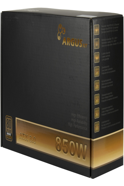 Inter-Tech Alimentation ArgusNT BPS-850 Bronze ATX - Alimentation - 180 min