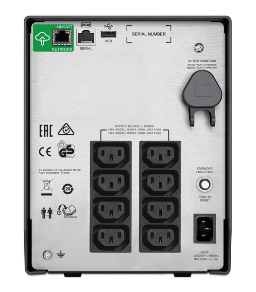 APC Smart-UPS SMC1000IC - UPS - 220/230/240 V - 600 Watt 1000 VA - SMC1000IC