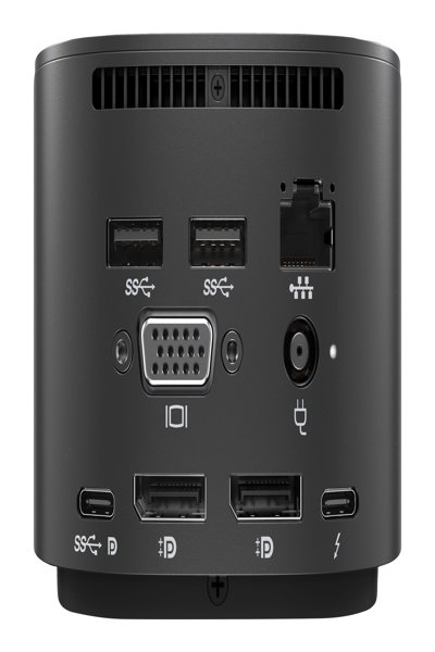 HP Thunderbolt Dock G2: With Combo Cable, Wired, Black - 3TR87AA#ABU