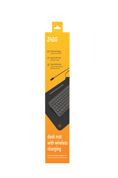 ZAGG Wireless Charging Desk Mat, Black - 109913473