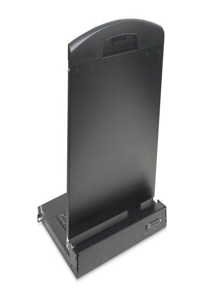 DIGITUS Modulär HD LCD KVM-konsol med 19" TFT, 8-portars Cat. 5 KVM-anslutningar, pekplatta, amerikanskt tangentbordslayout - DS-72221-4US