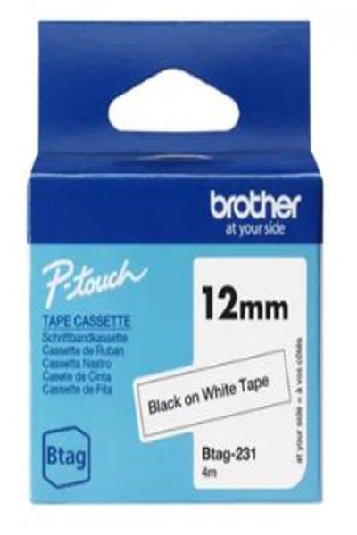 Brother BTAG-231 - Svart på vitt - BTAG231