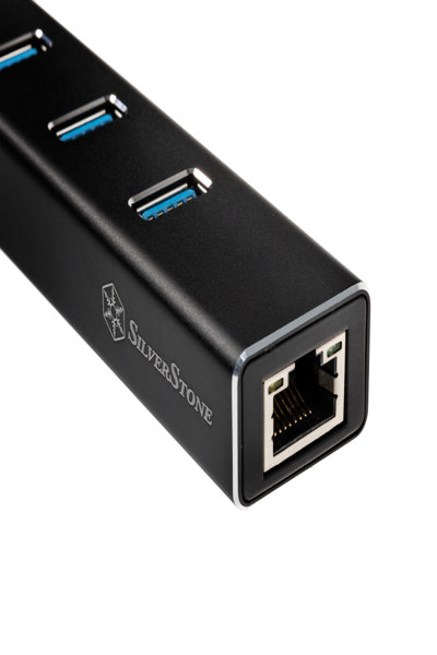 Hub USB 3.0 3 ports SilverStone SST-EP04 avec Gigabit Ethernet