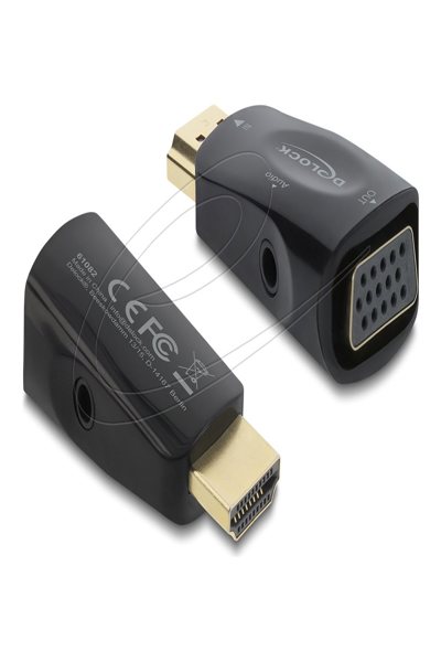Delock HDMI to VGA Adapter with Audio - Adapter - Audio/Multimedia - 61082