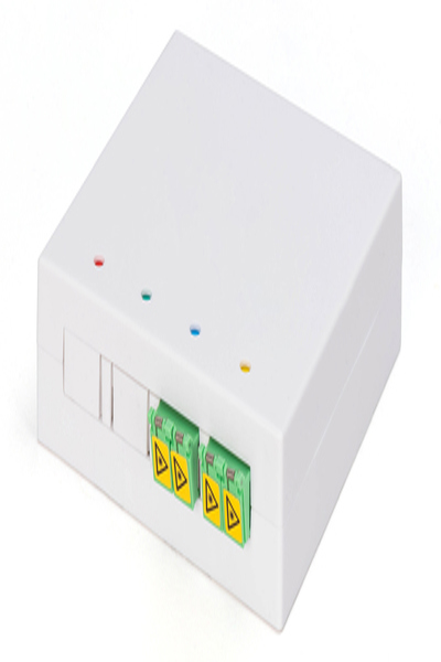 DIGITUS FTTH Enclosure with 2 x LC/APC DX shutter couplers - DN-931097