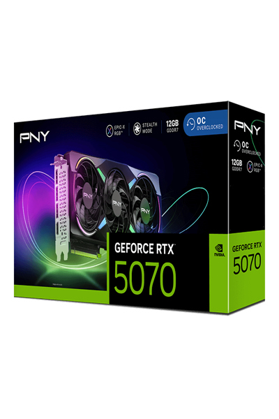 PNY GEFORCE RTX 5070 12GB ARGB OC TRIPLE FAN - VCG507012TFXXPB1-O
