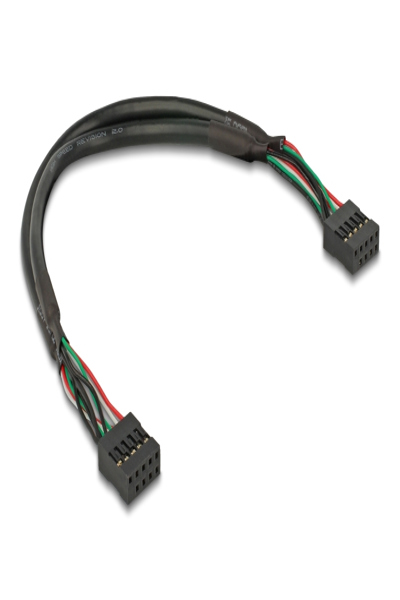 Delock USB cable - 10 pin USB header (F) to 10 pin USB header (F) - 82029