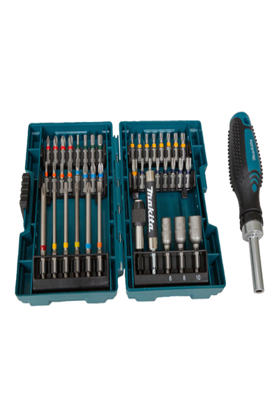 MAKITA E-25096 BIT SET W/ RATCHET HANDLE 44 PCS