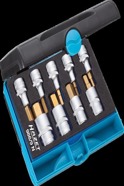 HAZET HZ 986/9N Jeu de douilles six poêles creux