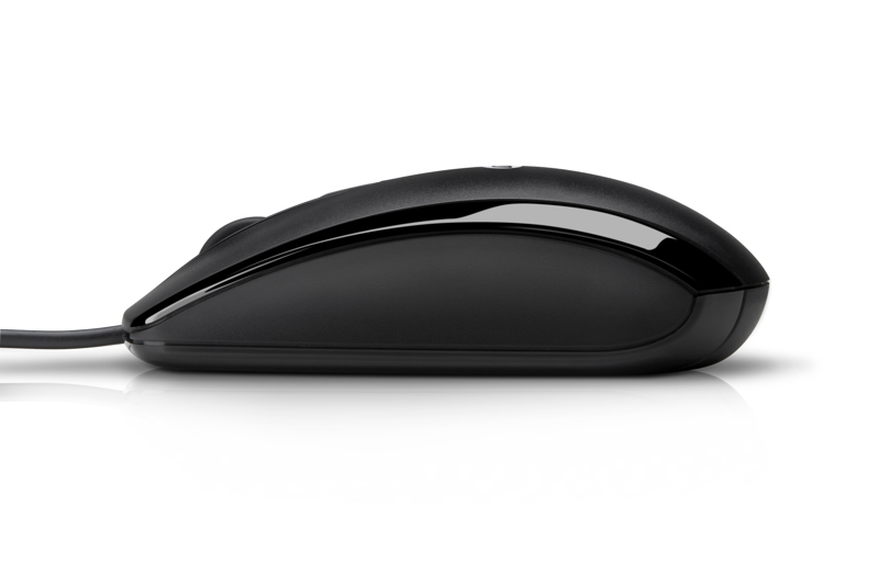 HP X500 Wired Mouse - Optical - USB Type-A - Black - E5E76AA#ABB