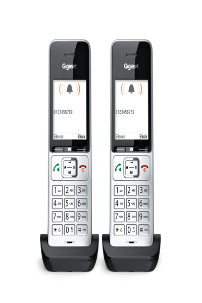 Gigaset COMFORT 500HX Duo Silver-Black Handset/Charger - L36852-H3061-R101