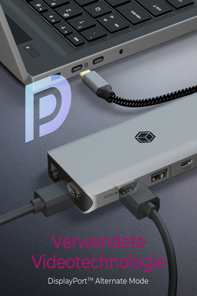 ICY BOX IB-DK4061-CPD USB-C 12-portars dockningsstation - IB-DK4061-CPD