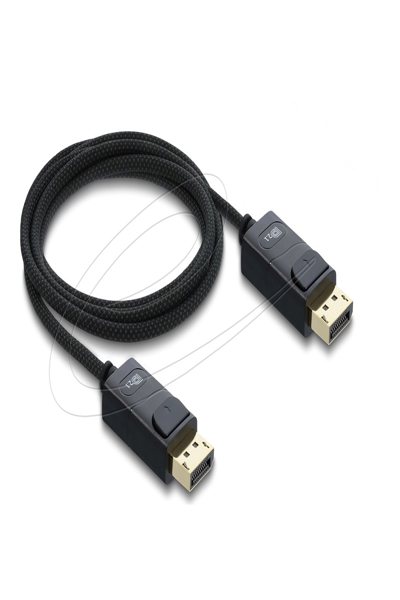 Delock Coaxial DisplayPort Cable 16K 60 Hz 80 Gbps with Braided Sheath - Cable - Digital/Display/Video - 81672